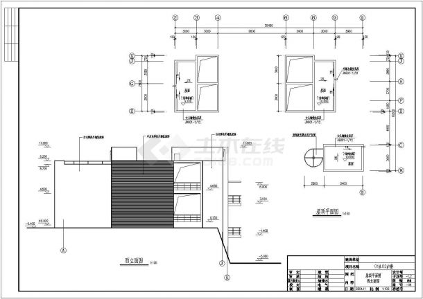 某豪华小别墅建筑设计CAD施工图-图二