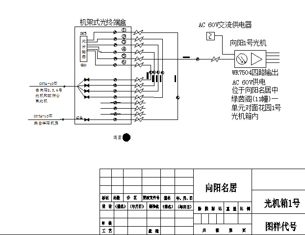 【华阳】向阳路某项目光纤竣工图_图1