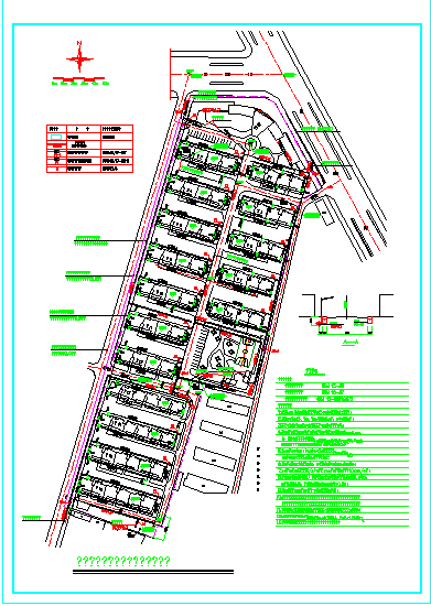 某住宅建筑小区设计CAD总规划图-图一