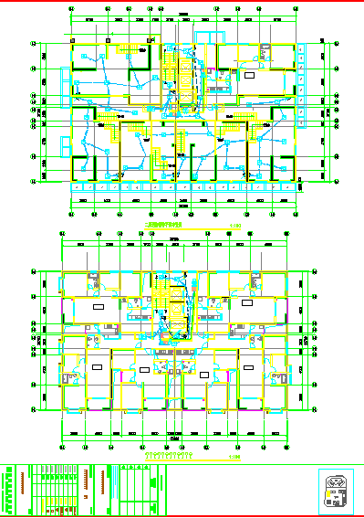 某商业广场住宅小区10栋单体电气设计图纸-图二