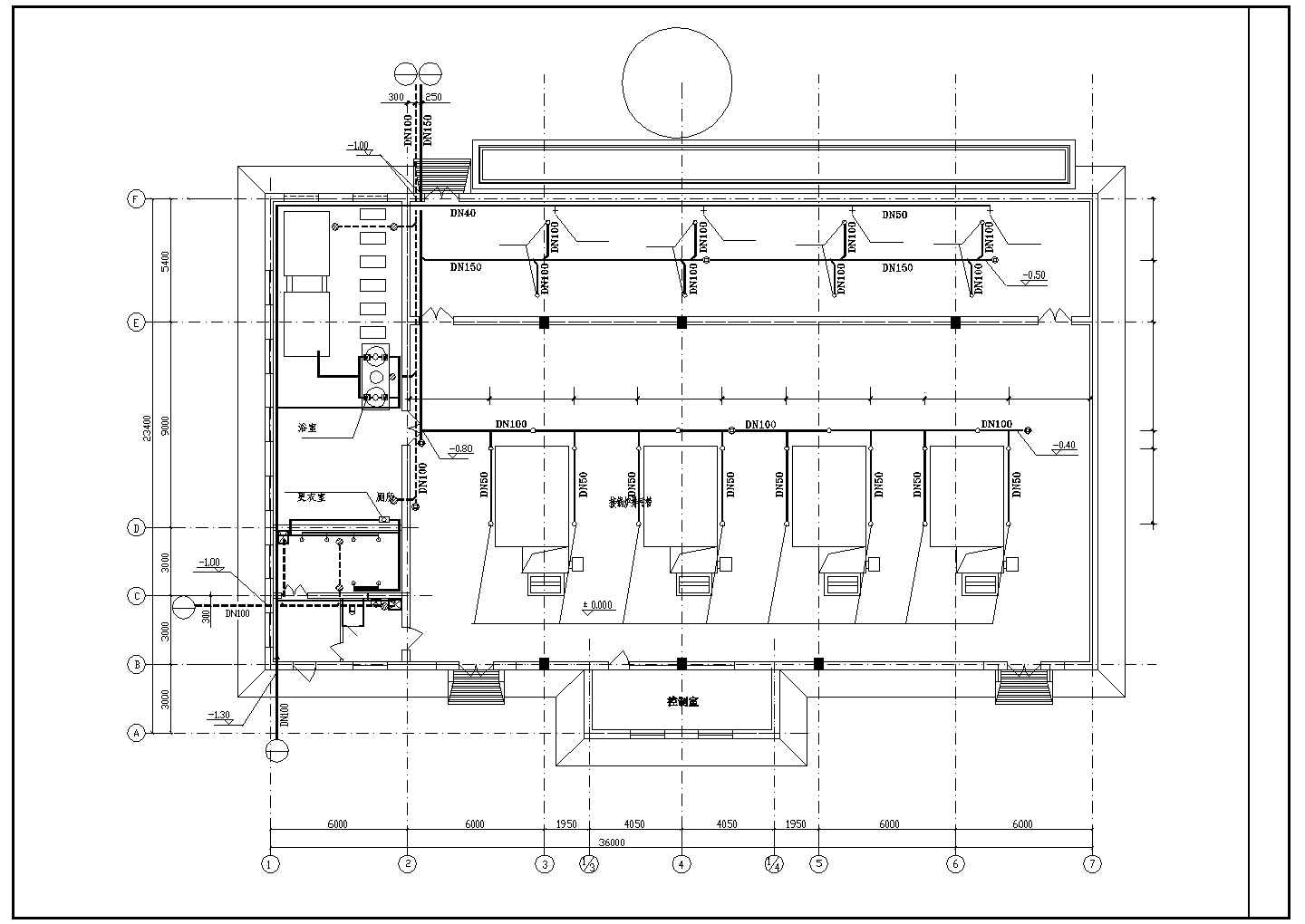 某经典大型燃煤蒸汽锅炉房设计CAD参考图