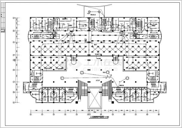  Construction drawing of strong current system of international five-star hotel - Figure 2