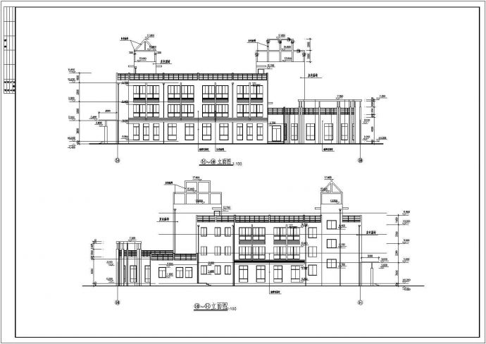 某地幼儿园框架结构建筑设计图_图1