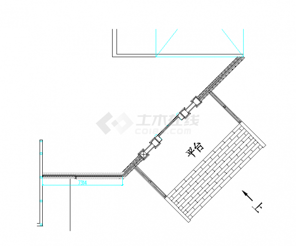仿宋寺庙大门设计方案CAD图纸-图二