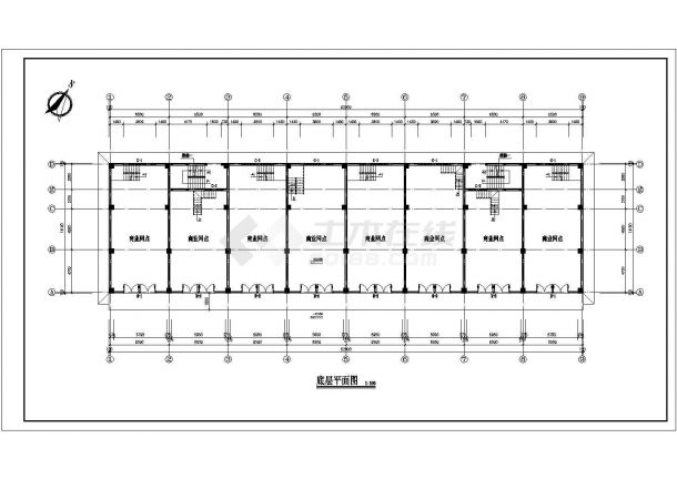【盐城市】某框架异型住商住楼建筑施工图19张-图一
