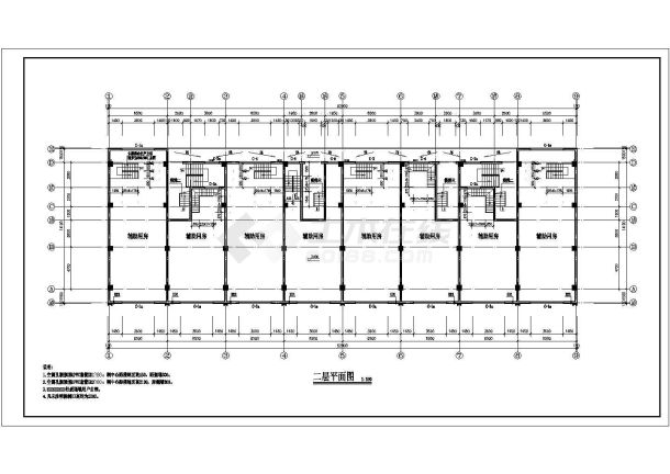 【盐城市】某框架异型住商住楼建筑施工图19张-图二