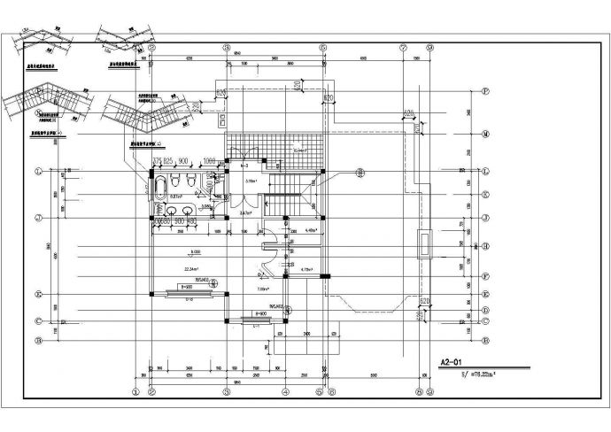 砖混结构住宅别墅cad结构设计施工图_图1