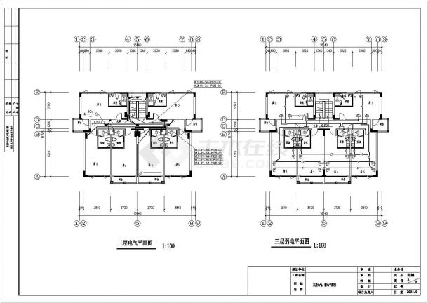 某地区酒店式住宿小屋电气施工图-图一