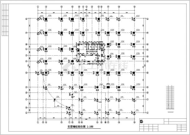 滨江花园住宅建筑结构设计图-图一