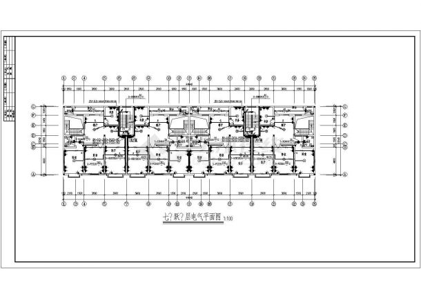 某地区多层住宅楼全套电气施工图-图二
