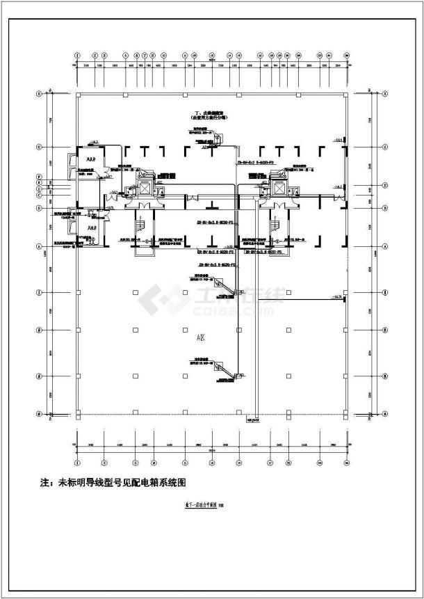 十二层住宅楼强弱电系统电气施工图-图二