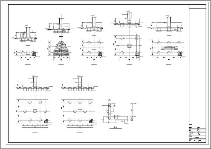 某工业园区食堂结构设计图_图1