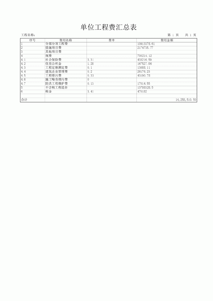广东某学院学员楼（土建）工程预算书经济标书_图1