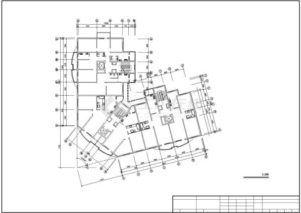 某小区四号楼地暖工程设计图-图一