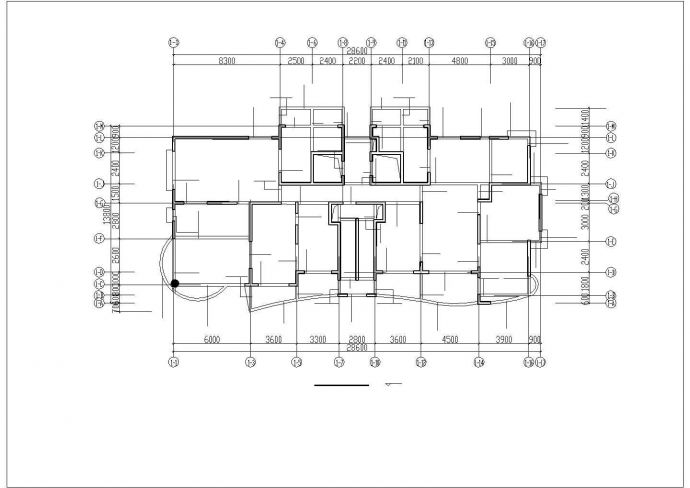 某框架剪力墙结构小高层结构设计图_图1
