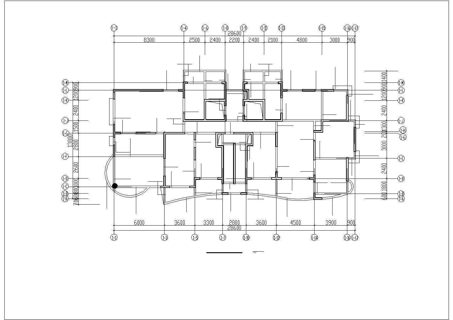 某框架剪力墙结构小高层结构设计图