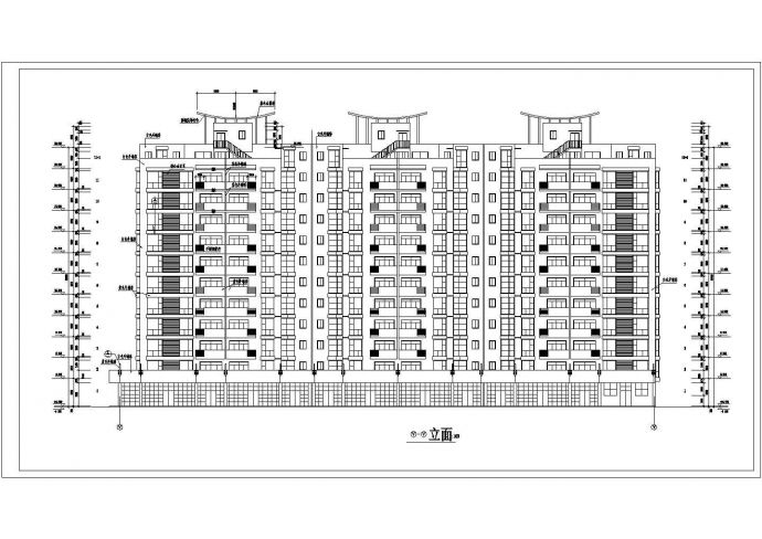 某地区小高层住宅建筑施工设计方案图_图1
