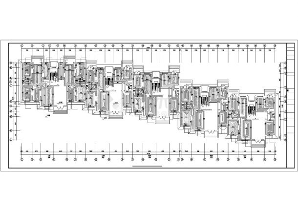 某高层住宅楼地板采暖CAD基础详图-图二
