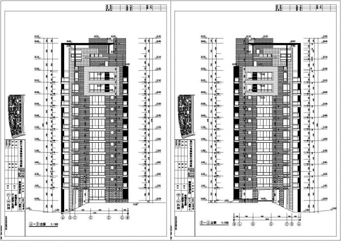 南方某地区小区小高层住宅楼设计方案图_图1