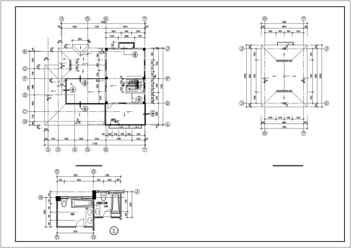 多层私人别墅全套建筑设计施工图_图1