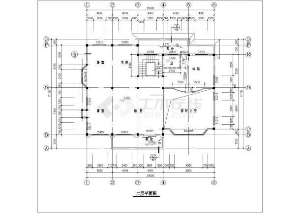 河北郊区独栋豪华别墅结构设计图-图二