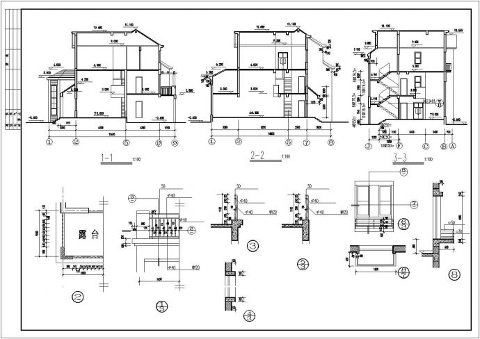 超豪华别墅建筑CAD基础平面布置参考图_图1