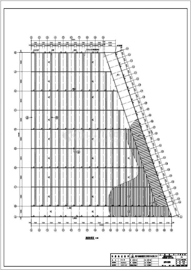 某地石材城钢结构工程CAD图（含设计说明）-图二