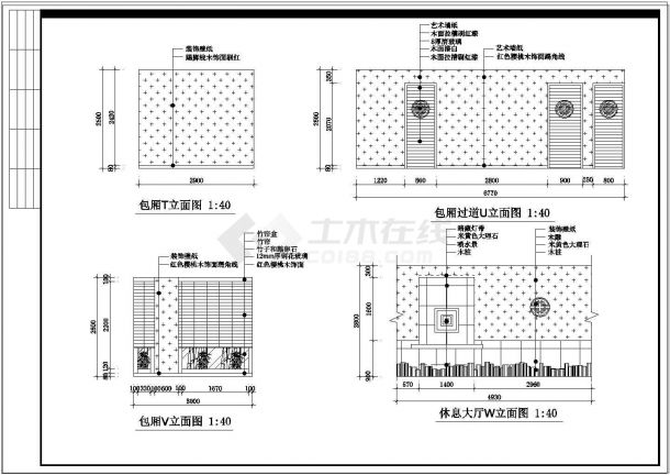 某地中型设备齐全桑拿房装修设计图纸-图二