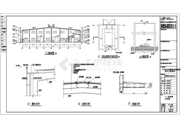某公司细木工板车间钢结构设计施工图-图二