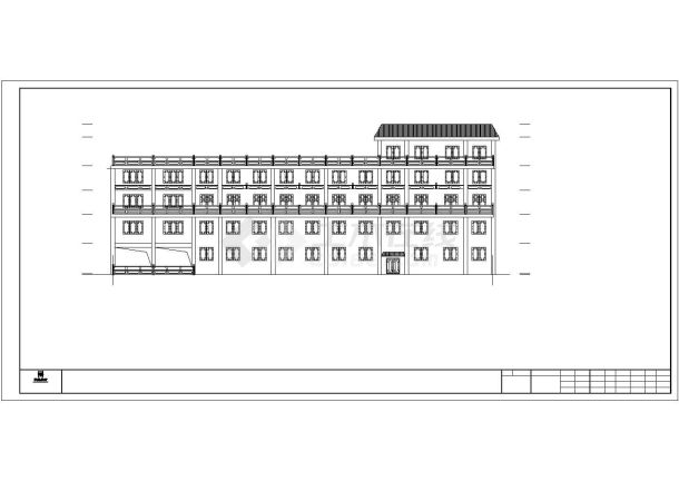 某地小型综合楼建筑施工图（全集）-图一