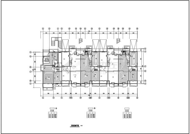 室内采暖工程平面CAD套图-图二