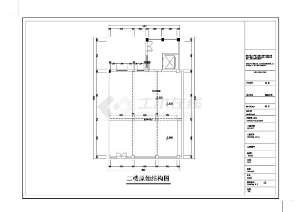 稳重大气传统中式办公楼室内设计CAD施工图-图二