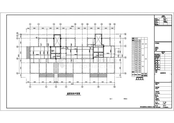 十五层框剪结构住宅楼结构施工图-图一