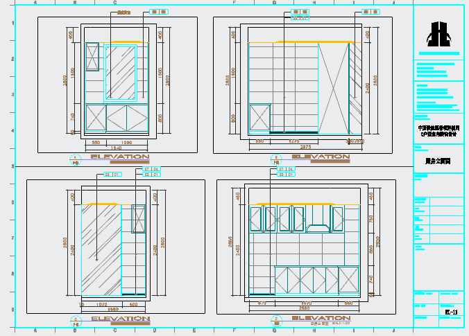 某地产样板房装修设计施工图纸_图1