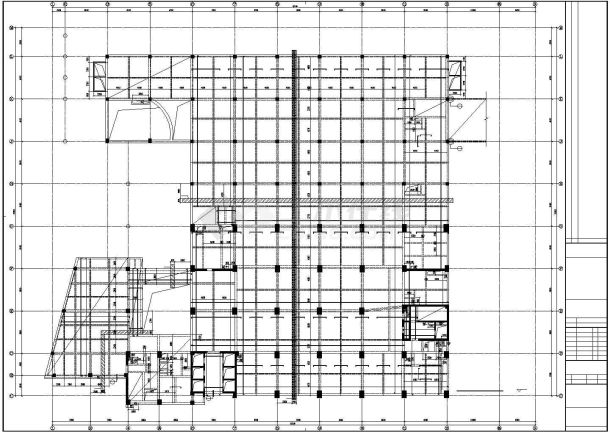 二十三层框剪结构商业结构施工图（桩基础）-图一