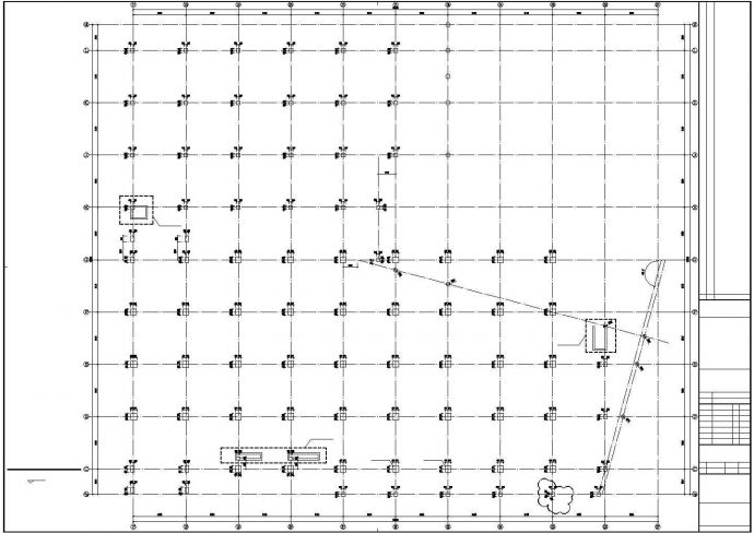高层框架结构大厦CAD参考图_图1