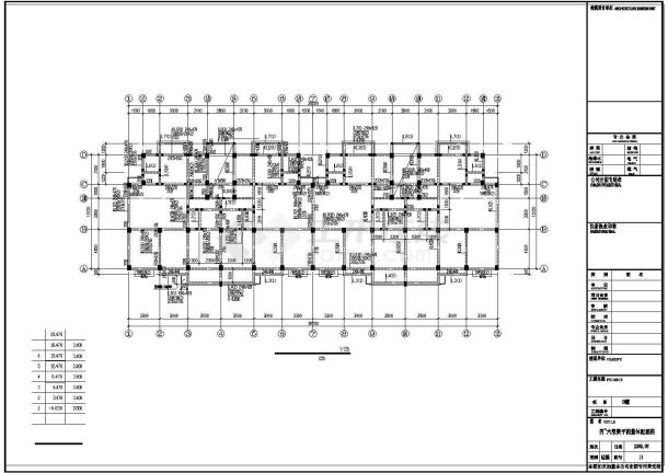 高层住宅楼框架结构规划CAD套图-图一