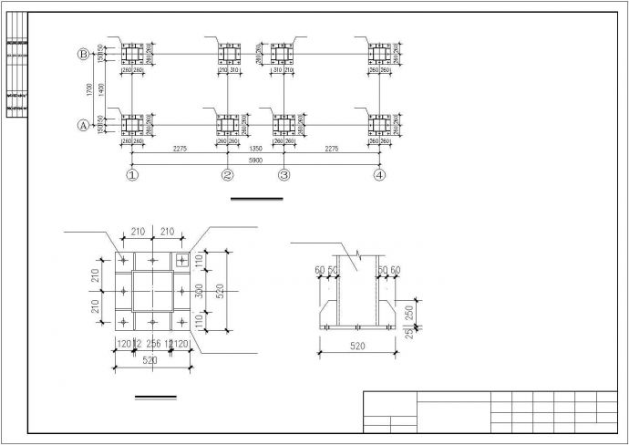 某钢结构观光电梯井结构设计图_图1