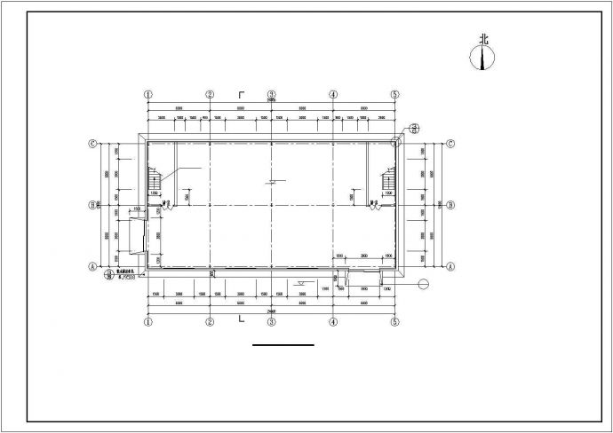 【江苏省】某工厂两层钢框架车间建筑图_图1