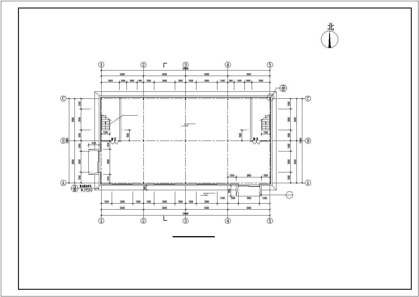 【江苏省】某工厂两层钢框架车间建筑图