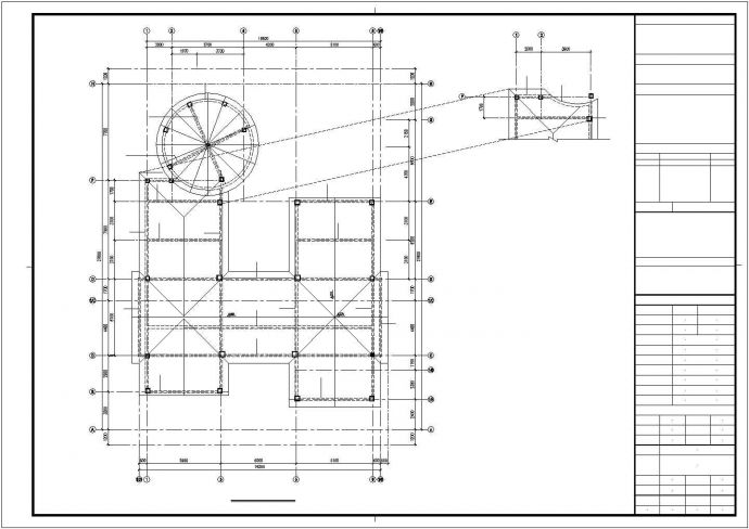 两层框架结构住宅楼结构施工图(共两套图纸)_图1