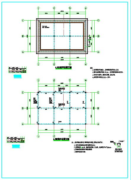 某地框架结构换热站结构设计施工图-图一