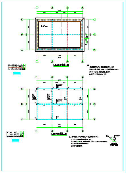 某地框架结构换热站结构设计施工图_图1