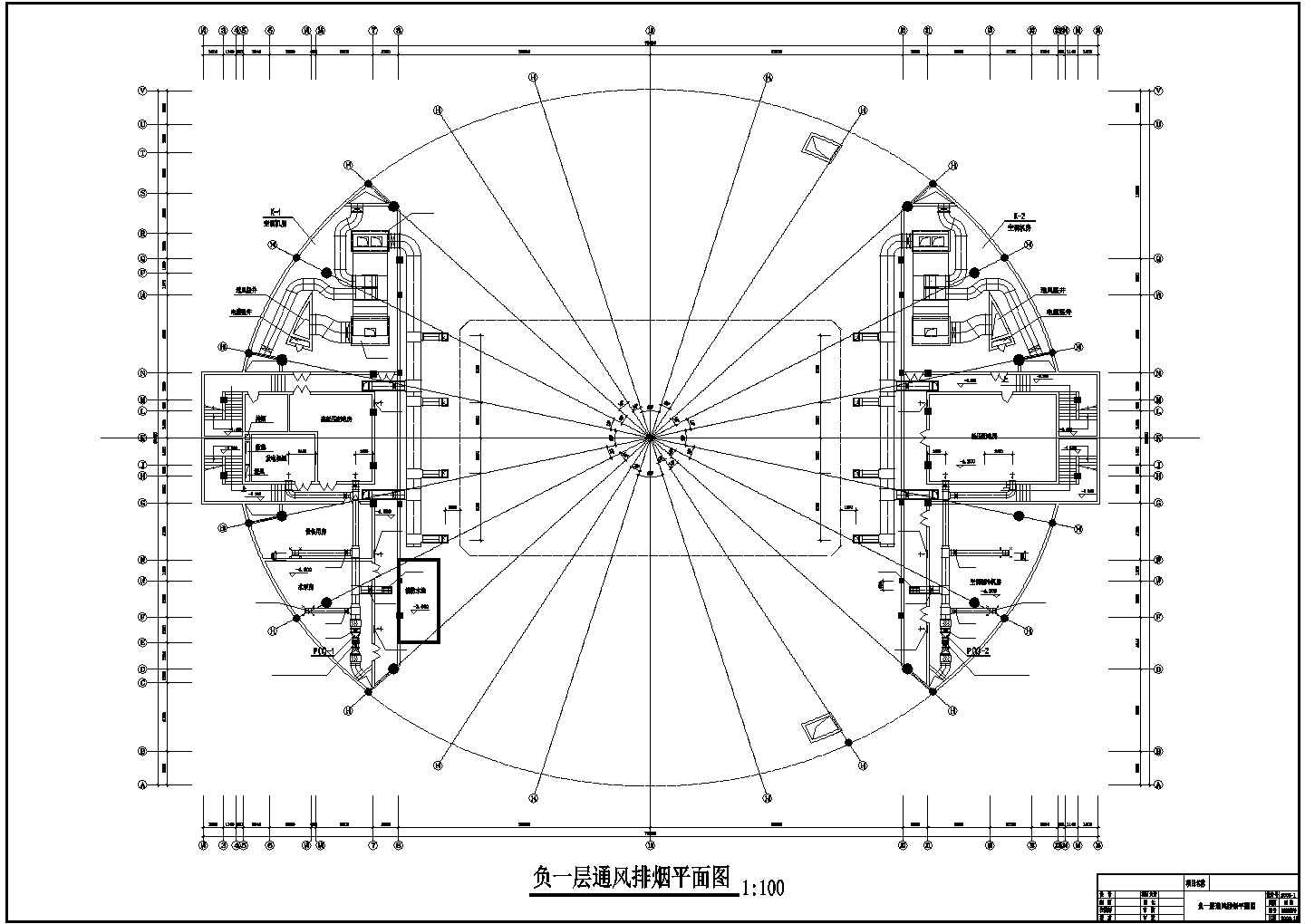 重庆某体育馆通风空调设计图