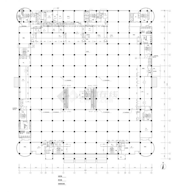 藏式宾馆建施-一层平面布置CAD图-图一