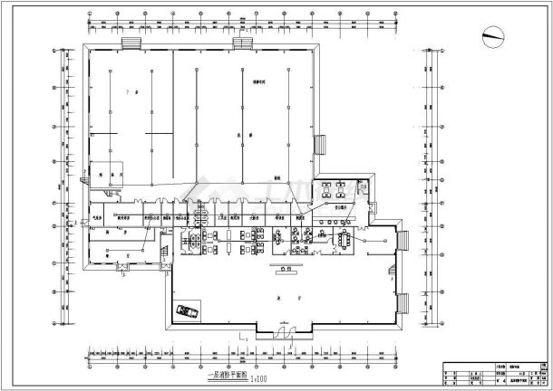 某地区国际汽车城电气施工图-图一