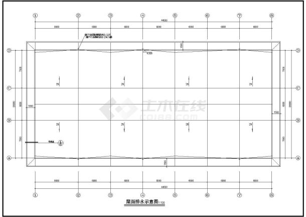 某地大型餐厅详细设计建筑施工图（共7张）-图二