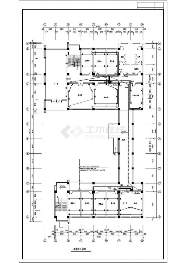 某办公楼强电施工图（含设计说明）-图二