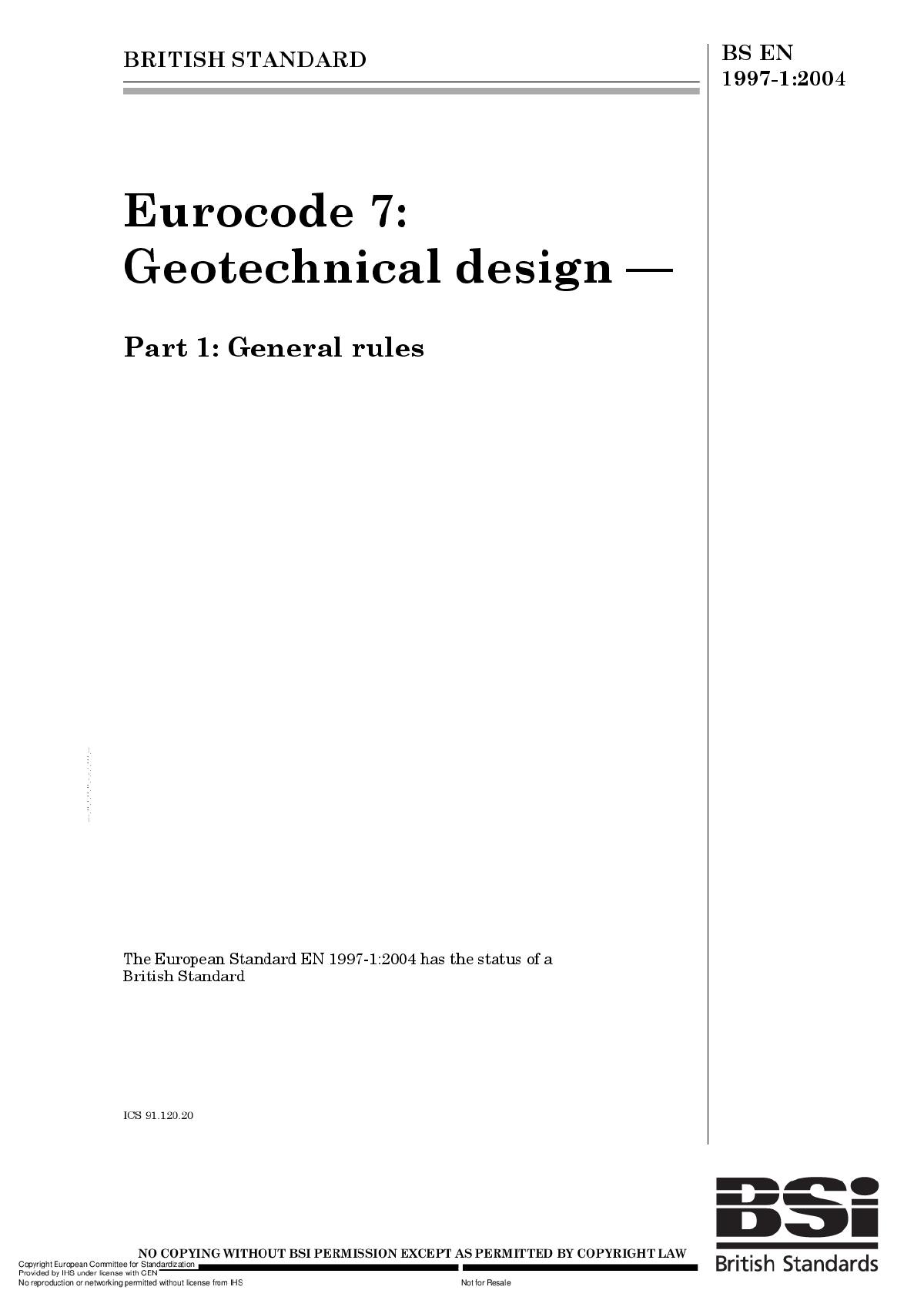 全套欧洲结构设计规范 EN 1997-1-图一