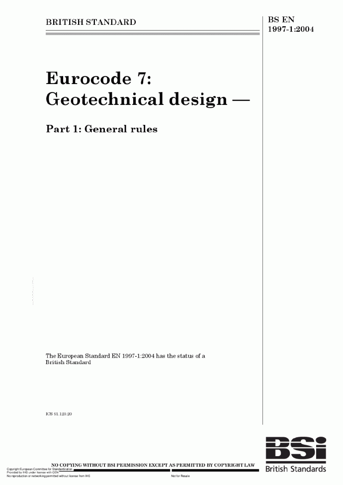 全套欧洲结构设计规范 EN 1997-1_图1